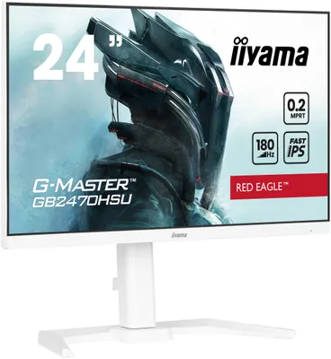 Produktbild von iiyama G-MASTER GB2470HSU-W6, 60,5 cm (23.8"), 1920 x 1080 Pixel, Full HD, LED, 0,2 ms, Weiß