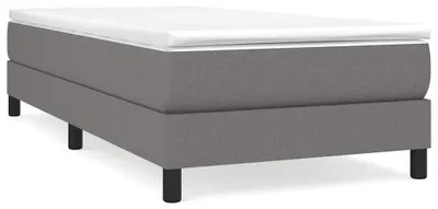Produktbild von vidaXL Boxspringbettgestell Dunkelgrau 100x200 cm Stoff