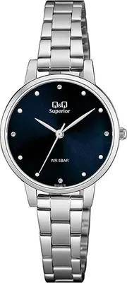 Obrázok produktu pre QQ S401-212 CYRKONIE dámske hodinky strieborné
