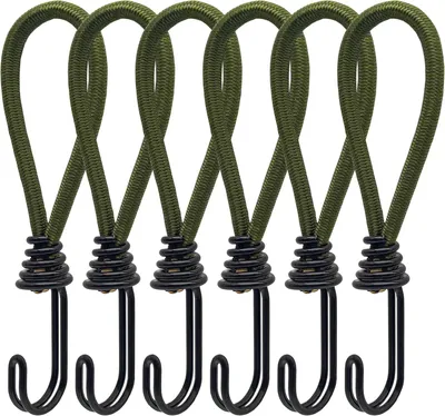 Produktbild von 6 Spanngummis mit Haken für Zelte und Planen