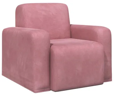 Immagine prodotto di Poltrona rosa in velluto vidaXL (V)