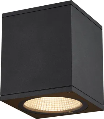 Produktbild von SLV 1003421 ENOLA SQUARE M Outdoor LED Deckenaufbauleuchte anthrazit CCT 3000/4000K IP65