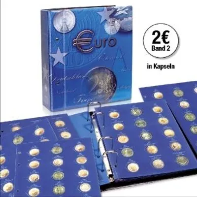 Produktbild von 2-Euromünzen-Sammelalbum Topset, für alle 2 Euro-Münzen in Kapseln, 2014-2015