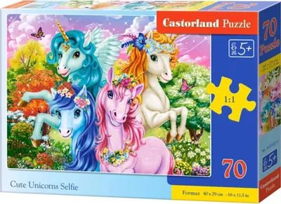 Image de Puzzle 70 Licornes mignonnes Selfie B-070213