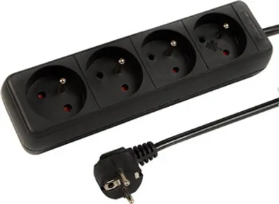 Obrázek produktu pro Prodlužovací kabel bez vypínače BLOW 98-064, 4zásuvky 3m, 3x1,5, černá