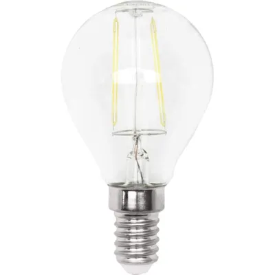 Produktbild von LightMe LED Filament Leuchtmittel Tropfen 4W = 40W E14 klar 470lm warmweiß 2700K dimmbar
