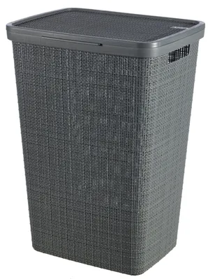 Obrázok produktu pre Koš na špinavé prádlo Jute, tmavošedý, 58 l
