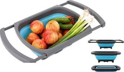 Zdjęcie produktu dla Składany Durszlak Cedzak Silikonowy Brunbeste Bb-1698-Gu