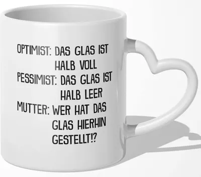 Produktbild von 22Feels Mama Geschenk Muttertag Mutter Tasse Geburtstag Kaffeetasse Frauen Weihnachten Haferl Beste Eltern (Herzhenkel Weiss)