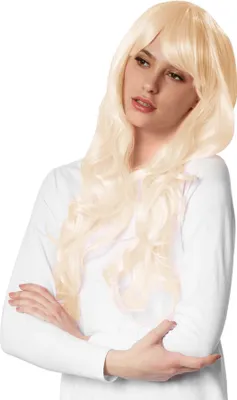 Produktbild von Perücke Lange Haare Locken - blond