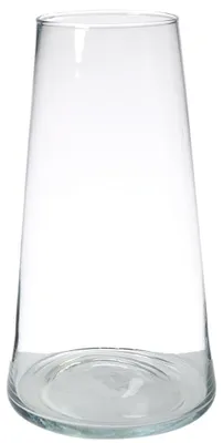 Produktbild von Blumenvase Donnatella - klar transparent - Glas - 24 x 35 cm - Konische Form