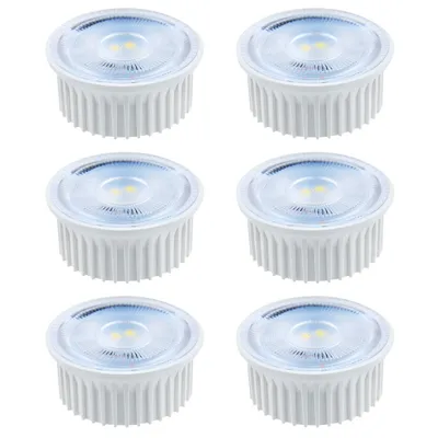Produktbild von 6 x LED Leuchtmittel Modul 5W Linse 400lm 230V 2cm flach 865 Tageslicht 6500K kaltweiß 38° DIMMBAR