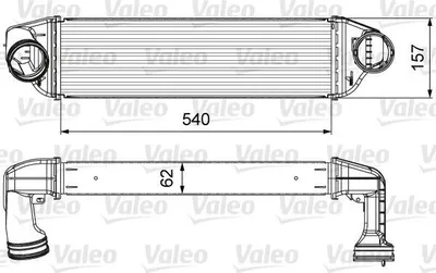 Produktbild von VALEO 818642 Ladeluftkühler LLK für BMW X3 (E83) Turbo Intercooler