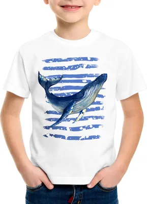 Produktbild von style3 Blauwal Kinder T-Shirt meer ozean tauchen