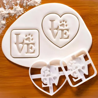 Image de Ensemble de découpoirs Amour - Pâtisserie créative KP18454