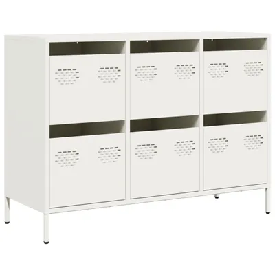 Zdjęcie produktu dla Szafka, biała, 101,5x39x73,5 cm, stal walcowana na zimno
