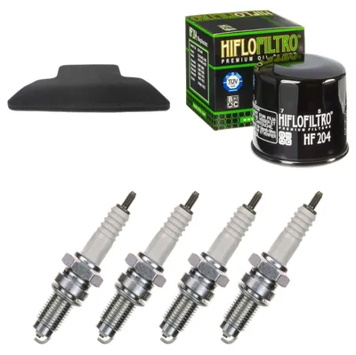 Obrázok produktu pre Servisná sada pre Kawasaki ZZR 600 D 1990–1992: vzduchový filter, olejový filter, zapaľovacie sviečky od pamoto –