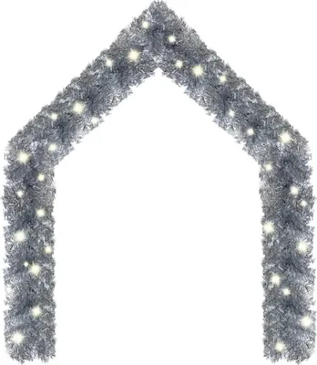Produktbild von vidaXL Weihnachtsgirlande mit LED 20 m Silbern