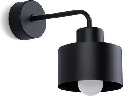 Produktbild von Wandleuchte SAVAR 1 schwarz 1xE27 15W Stahl 20x20x22cm Sollux Lighting