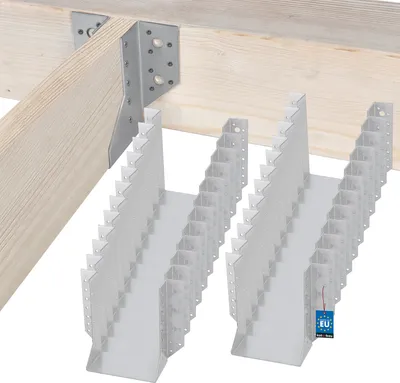 Zdjęcie produktu dla KOTARBAU® zestaw 25 wieszaków do belek typu A 140 mm drewniany lacznik belek do zewnetrznych konstrukcji budowlanych
