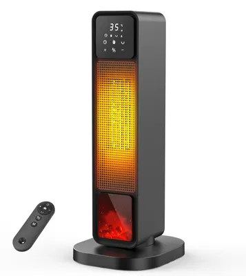 Immagine prodotto di Riscaldatore ad aria a basso consumo energetico, silenzioso, con elemento riscaldante in Vetroceramica PTC, ideale per il bagno, 2200W con termostato
