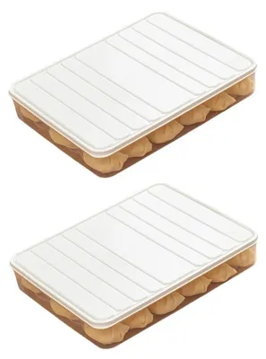 Productafbeelding van Set van 2 Vierkante Vershouddozen 29 x 23 x 5 cm