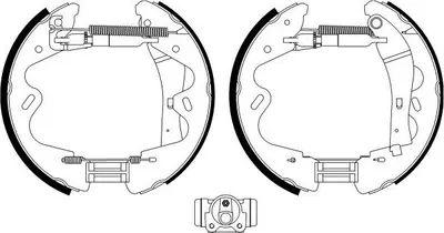 Produktbild von TEXTAR Bremsensatz Trommelbremse Hinten für NISSAN TERRANO II (R20) 84065100