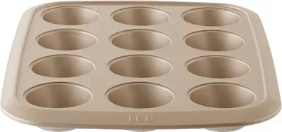 Produktbild von BergHOFF 3950545, Cupcake-/Muffin-Cups, Rechteckig, 0,08 l, 230 °C, Braun, 380 mm