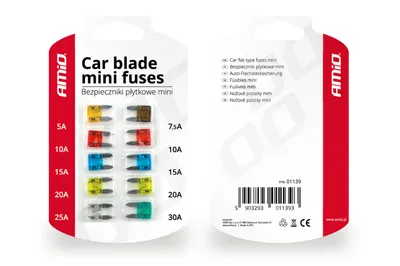 Obrázok produktu pre Sada poistiek pre miniautomobily, 10 kusov