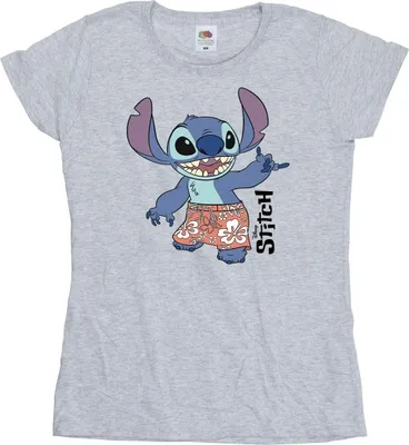 Produktbild von Disney - "Bermuda Shorts" T-Shirt für Damen BI25590 (XXL) (Grau)