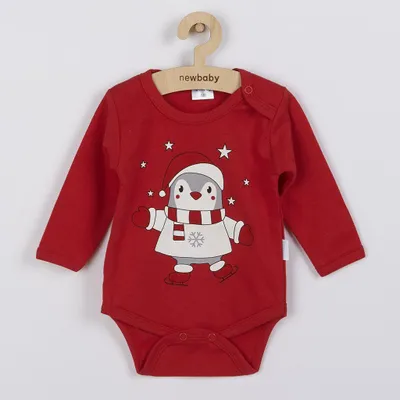 Produktbild von Neu Baby Winter Pinguin Langarm Baby Bodysuit, Gr. 56 (0-3m)