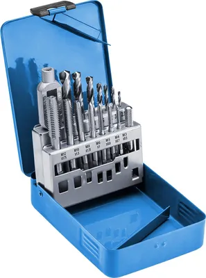 Obrázek produktu pro Sada závitovacích nástrojů z rychlořezné oceli Hogert Technik HT3B581 690g