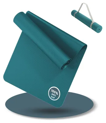 Productafbeelding van Yogamat - Antislip - 180 x 60 cm - Met draagriem - Yogamat dik