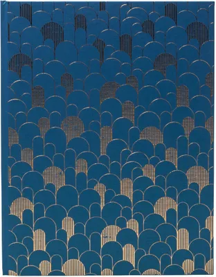 Produktbild von Exacompta Gästebuch, 100 Seiten, Goldschnitt, Néo Déco - Bleu de France - 47986E