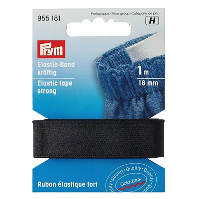 Obrázek produktu pro Prym 955181, 18 mm, Černá, 1 m, 1 kusů