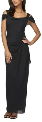 Produktbild von Alex Damen Long Matte Jersey Mother of The Bride Dress with 3/4 Sleeves (Plus Si