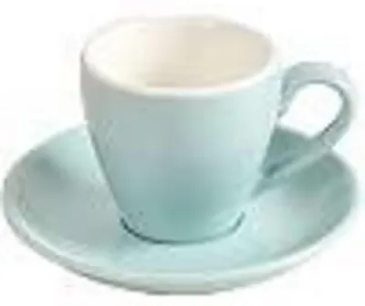 Produktbild von Espressotasse mit Untertasse 80 ml Blau Porzellan