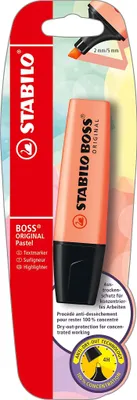 Produktbild von Textmarker - STABILO BOSS ORIGINAL Pastel - Einzelstift - cremige Pfirsichfarbe