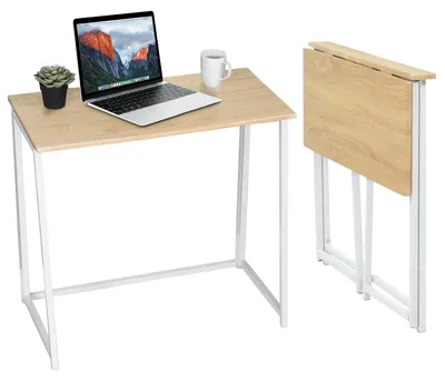 Klappbarer Schreibtisch Eiche 80x41,5x74cm