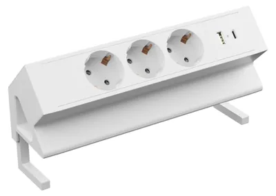 Image de kalb | Multiprise à 3 prises avec USB A/C, à clipser