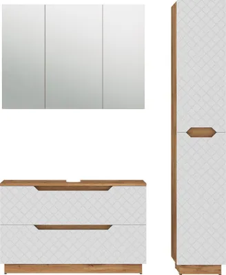 Immagine prodotto di Set di mobili da bagno Vicco Lotta Bianco 3 parti, Model 59400