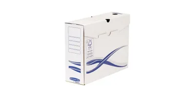Immagine prodotto di BankersBox Archivschachtel A4+ B:100mm weiß/blau        25PK