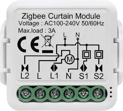 Produktbild von Netplus Zigbee Smart Jalousienschaltermodul 1-Kanal Unterputz