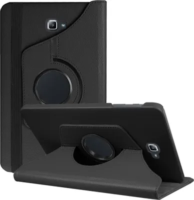 Produktbild von 360° Tablet Schutzhülle für Samsung Galaxy Tab A6 10.1 (2016) SM-T580 T585 Case Cover Drehbar Standfunktion Etui Tasche Schutz Hülle - Schwarz