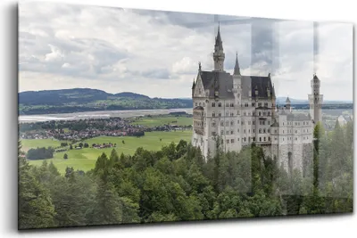 Produktbild von Bilder auf glas - Einteilig - Wanddekoration - Glas Bilder - 120x60 - Schloss Neuschwanstein Deutschland