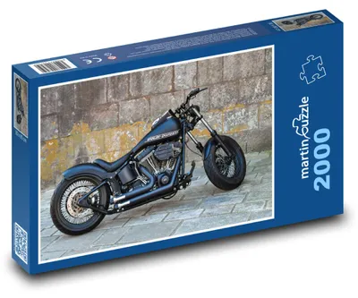 Zdjęcie produktu dla Puzzle 2000 Czarny motocykl drogowy - martinpuzzle
