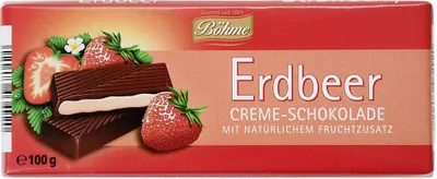 Image de Bohème crème de fraises chocolat 100g