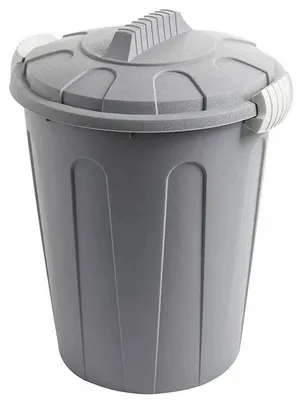Productafbeelding van MaxiTon afvalemmer afvalbak met deksel 40 liter polypropyleen grijs