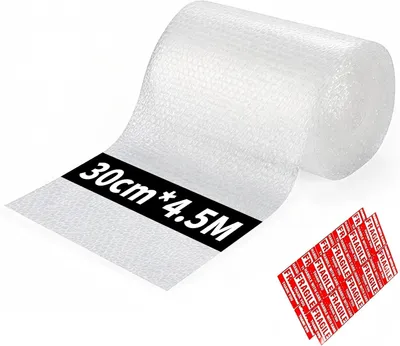 Produktbild von Luftpolsterfolie 30 cm x 4,5 m, Verpackungsmaterial, Einfach zu reißen, 1 Rolle