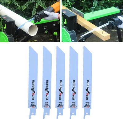 Zdjęcie produktu dla piła szablasta do metalu 5 szt. Zestaw do cięcia drewna Elektronarzędzie 150 mm / 5,9 cala S922BF